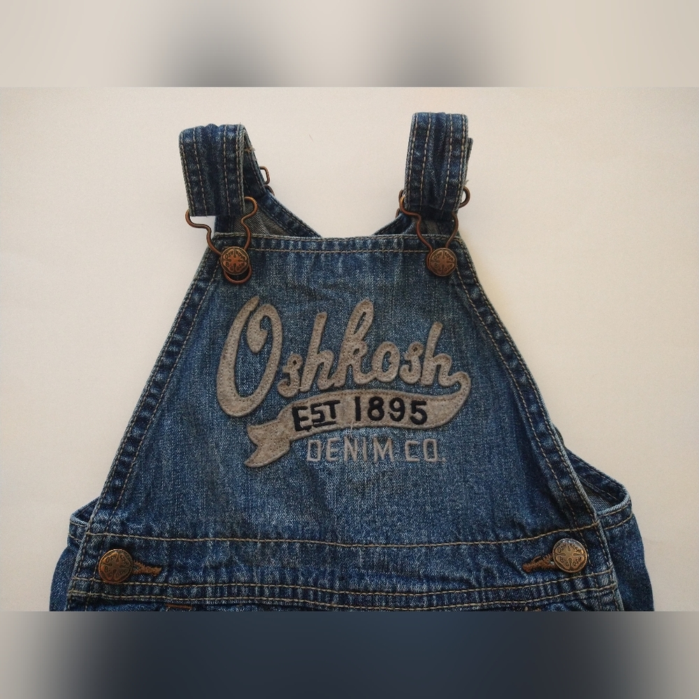 Lot of 2 Branded Boys Blue Jeans Bootcut & Oshkosh B’gosh 18 - 24 Months Cotton - Picture 3 of 16